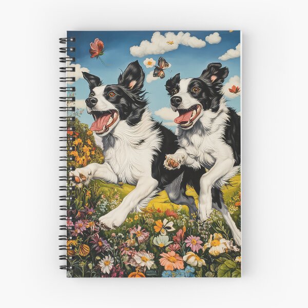 Item preview, Border Collie Dogs playing in a Meadow designed and sold by thewandswant.