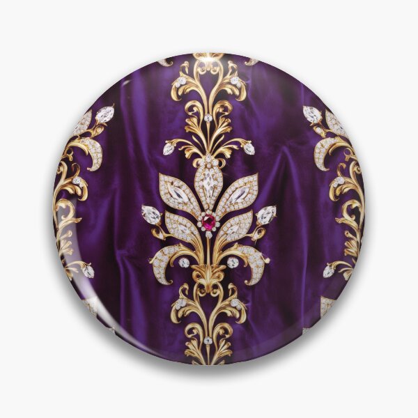 Item preview, Purple Reign – Luxury Royal Pattern in Violet designed and sold by Luckylife12.