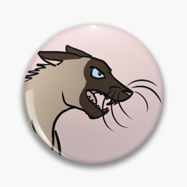 Item preview, Angry Seal Point Siamese with fish designed and sold by Mutedmirth.