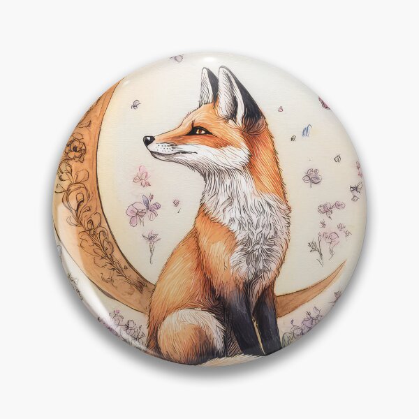 Item preview, Floral Fox Moon designed and sold by thewandswant.