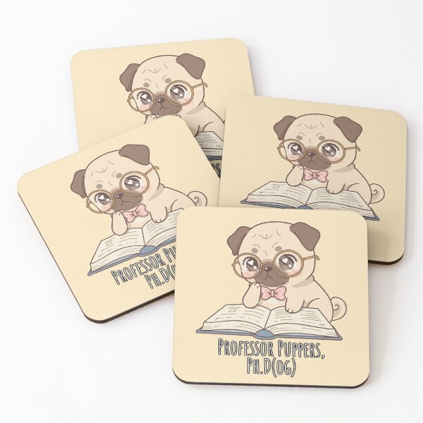 Item preview, Cute Nerdy Pug Reading a Book – Funny Dog Lover and Bookworm Design designed and sold by imaginariun.