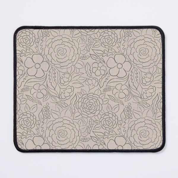 Item preview, Seamless Hand-Drawn Floral Line Pattern designed and sold by DColourMuse.