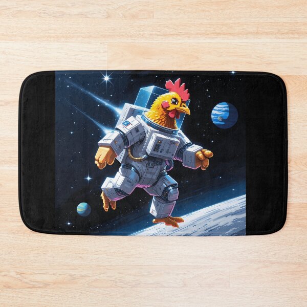 Item preview, Space Chicken Pixel Astronaut Funny Gamer Design designed and sold by MythicCotton.