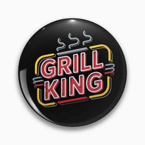 Item preview, Grill King – Bold Father's Day BBQ Design for the Ultimate Grill Master designed and sold by Ela-graphicwiz.