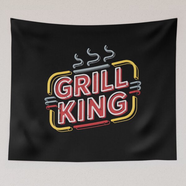 Item preview, Grill King – Bold Father's Day BBQ Design for the Ultimate Grill Master designed and sold by Ela-graphicwiz.