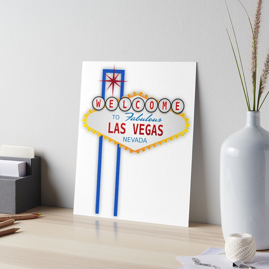 Las Vegas Sign Fabulous Personalized RSVP Cards - Red Heart Print