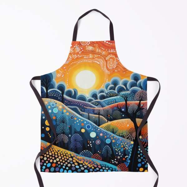 Item preview, Aboriginal Inspired Dot Art - Perfect Australian Sunny Day designed and sold by GrinGalore.