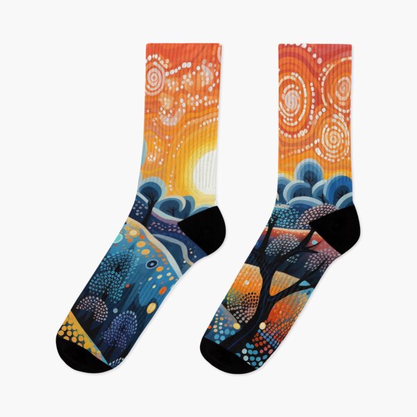 Item preview, Aboriginal Inspired Dot Art - Perfect Australian Sunny Day designed and sold by GrinGalore.