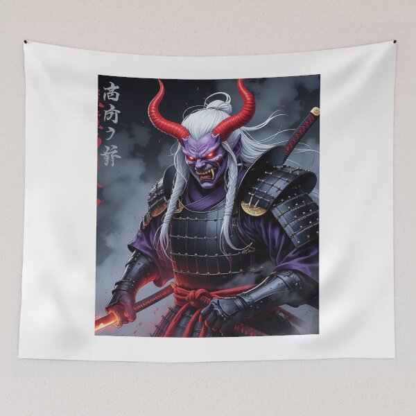 Item preview, Oni Samurai Warrior – Dark Japanese Demon designed and sold by Aitor700.