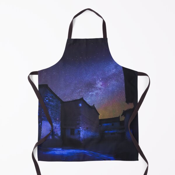 Item preview, the dark starry night in an ancient town designed and sold by MerryCrown.
