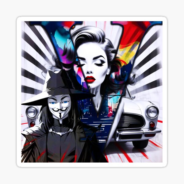 V Remember the 5th of November Sticker