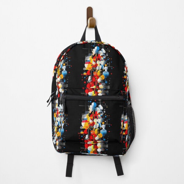 Item preview, Abstract Jazz Symphony with Geometric Faces and Instruments designed and sold by Taans-Creation.