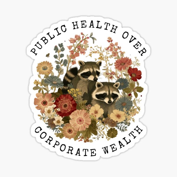 Item preview, Anti Capitalist Raccoons designed and sold by RockFireMerch.