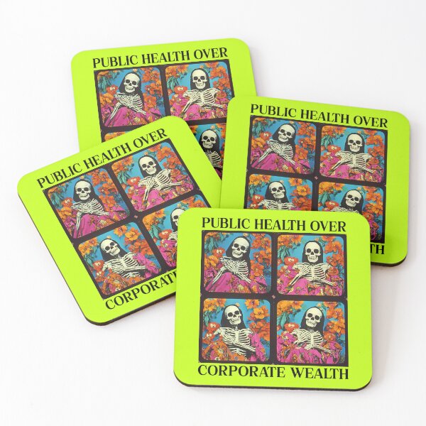Item preview, Public Health over Corporate Wealth designed and sold by RockFireMerch.