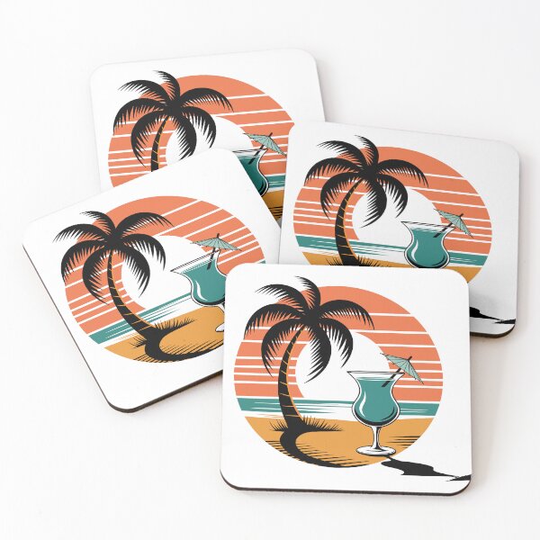 Item preview, Cool Summer Vibes Beach T-Shirt Design designed and sold by DiNata.