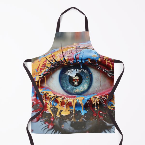 Item preview, Dripping painted eye with skull pupil designed and sold by StewRat.