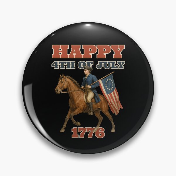 Item preview, Happy 4th of July | Patriot Rider with Betsy Ross Flag Design designed and sold by Manic Merch Designs.