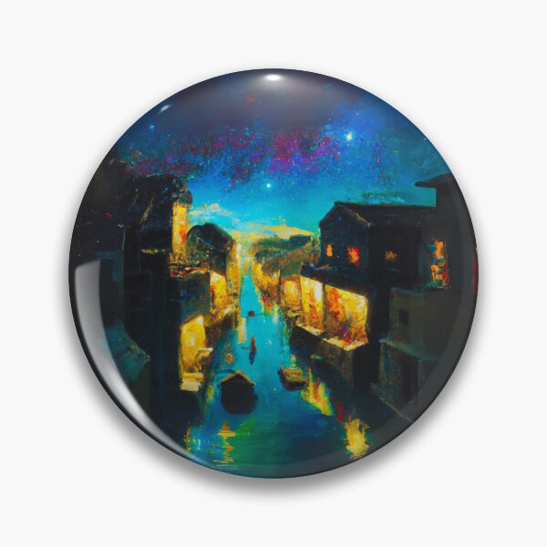 Item preview, The Starry Night of waterside ancient town designed and sold by MerryCrown.