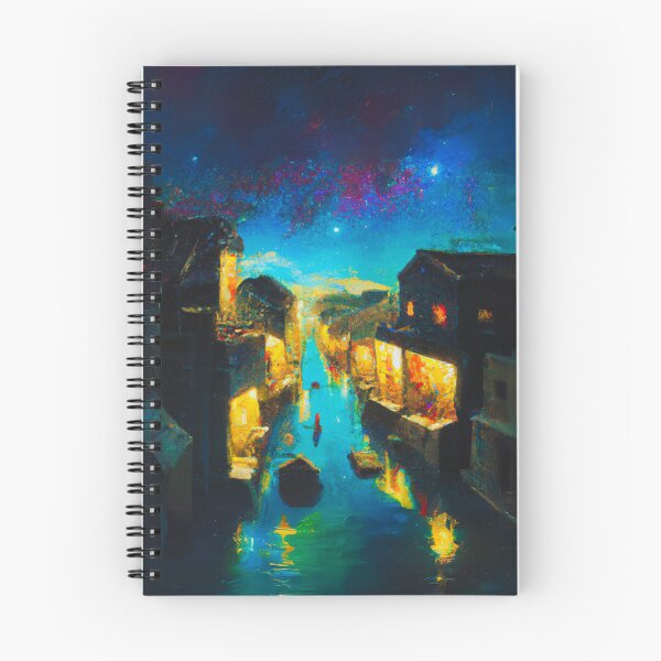 Item preview, The Starry Night of waterside ancient town designed and sold by MerryCrown.