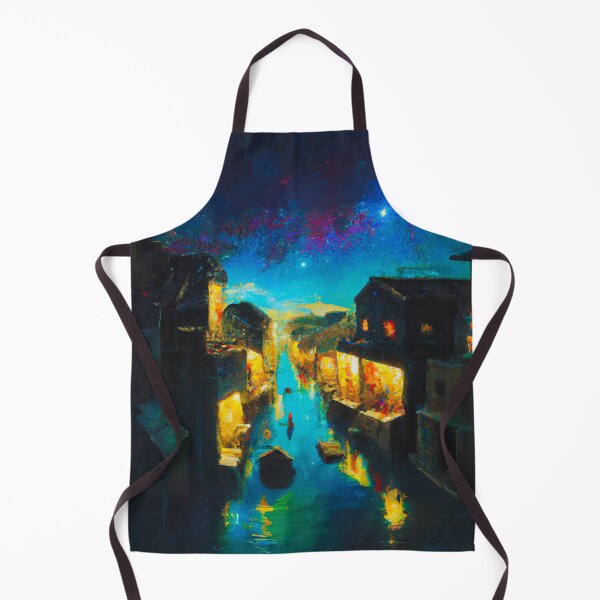 Item preview, The Starry Night of waterside ancient town designed and sold by MerryCrown.