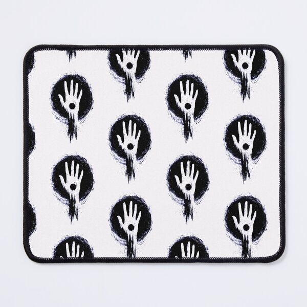 Item preview, Grunge Handprint in Black Circle with Haunting Energy designed and sold by Taans-Creation.