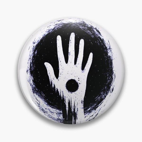 Item preview, Grunge Handprint in Black Circle with Haunting Energy designed and sold by Taans-Creation.