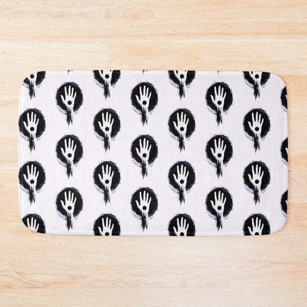Item preview, Grunge Handprint in Black Circle with Haunting Energy designed and sold by Taans-Creation.