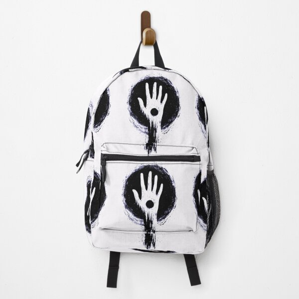 Item preview, Grunge Handprint in Black Circle with Haunting Energy designed and sold by Taans-Creation.