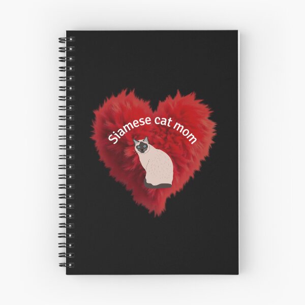 Item preview, Siamese cat mom fluffy red heart  designed and sold by ClickATee Store .