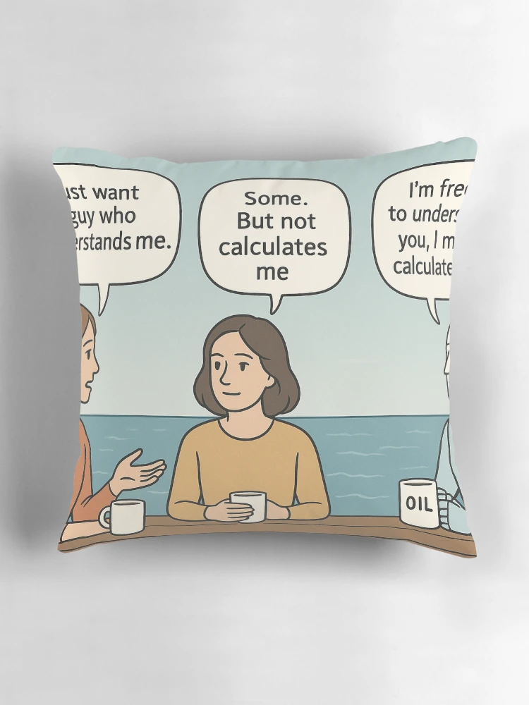 Thumbnail 3 of 4, Pillow, Calculated Understanding designed and sold by LOGOSINTERIUM.