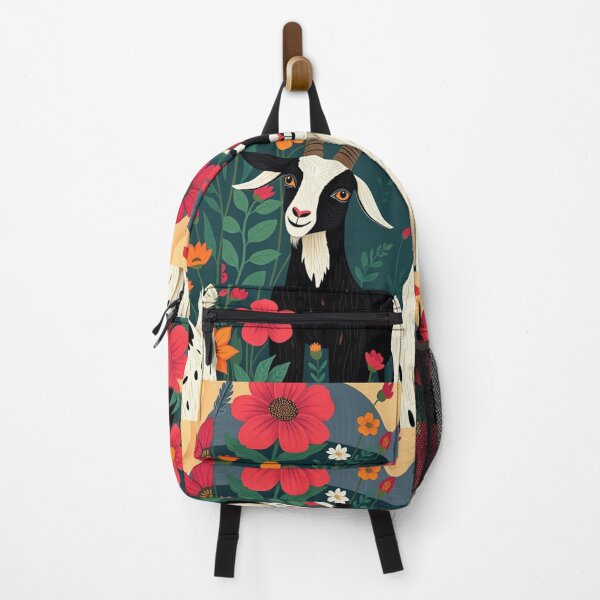 Item preview, Bohemian Goat Duo – Frida-Inspired Folk Art Design designed and sold by TwoDotsStudio.