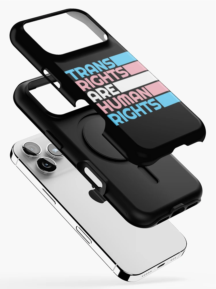 Thumbnail 2 of 4, iPhone Case, Trans Rights Are Human Rights designed and sold by RockFireMerch.