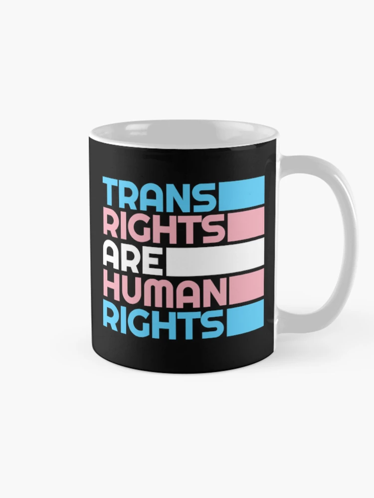 Thumbnail 3 of 6, Coffee Mug, Trans Rights Are Human Rights designed and sold by RockFireMerch.