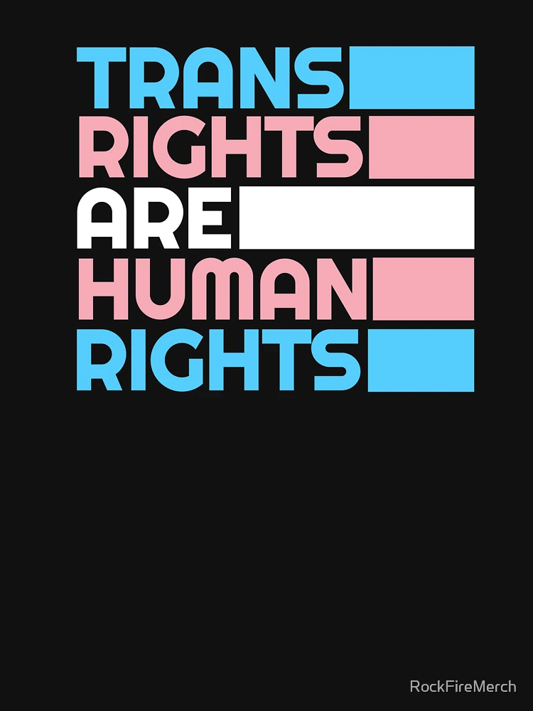 Thumbnail 6 of 6, Premium Oversized Hoodie, Trans Rights Are Human Rights designed and sold by RockFireMerch.