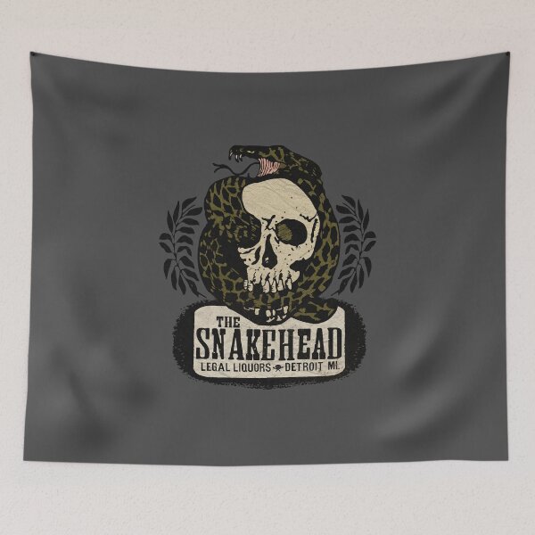 Item preview, Vintage Detroit Snakehead Dive Bar designed and sold by Kujo Dangerous Vintage.