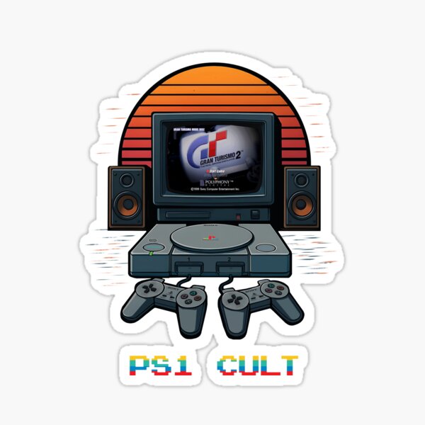 Vista previa del artículo con la obra «GT2 de culto de PS1», diseñado y vendido por KyomArt.