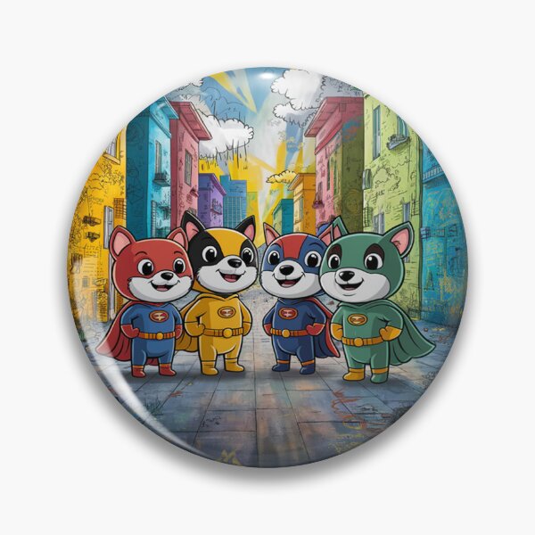 Item preview,   Vibrant Urban Scene with Fox Superheroes and Graffiti designed and sold by AnimalAirtistry.