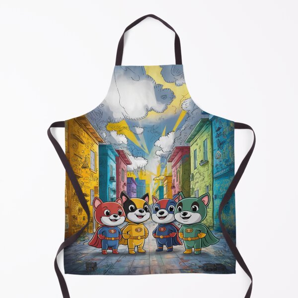 Item preview, Vibrant Urban Scene with Fox Superheroes and Graffiti designed and sold by AnimalAirtistry.