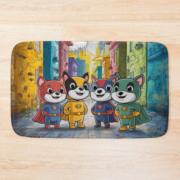 Item preview,   Vibrant Urban Scene with Fox Superheroes and Graffiti designed and sold by AnimalAirtistry.