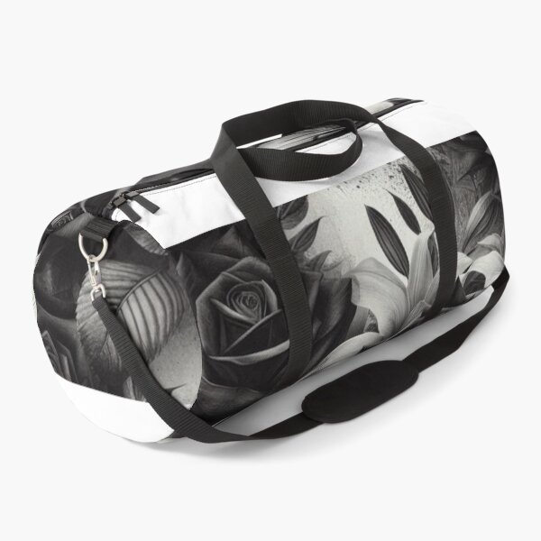 Item preview, Black & White Rose – AI Artwork Bold Floral Design for Tomboyish Girls and Women’s Clothing and Accessories designed and sold by knalpot-design.