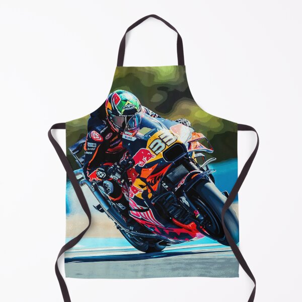 Artikelvorschau, Brad Binder fährt mit seinem 2025er MotoGP-Motorrad und beschleunigt aus der Kurve, wobei er einen kleinen Wheelie macht 2 abstrakt entworfen und verkauft von Rodissimus1984.
