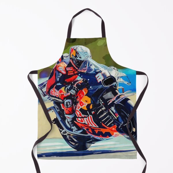 Item preview, Pedro Acosta racing his 2025 MotoGP Motorcycle accelerating out of the corner making a small wheelie watercolor designed and sold by Rodissimus1984.