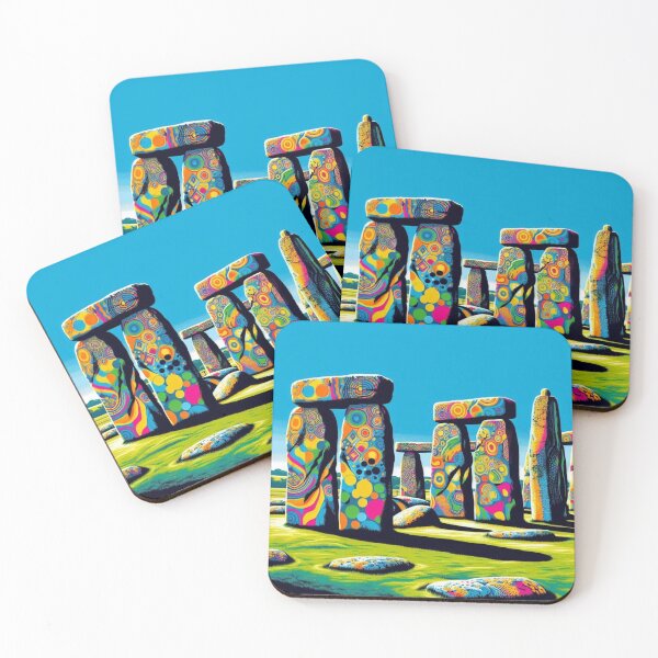 Item preview, Colorful Stonehenge Monuments designed and sold by Dogandesighn.
