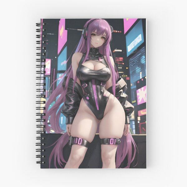 Aperçu de l'œuvre Fille cyberpunk épaisse créée et vendue par Veendijk.