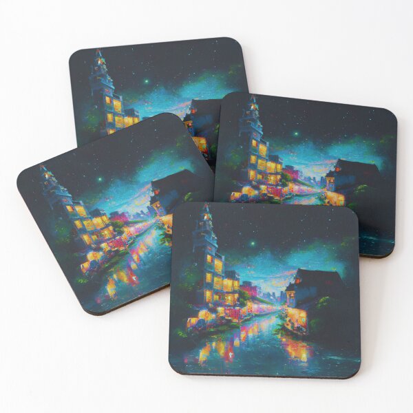 Item preview, The Starry Night of waterside ancient town designed and sold by MerryCrown.