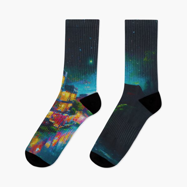Item preview, The Starry Night of waterside ancient town designed and sold by MerryCrown.