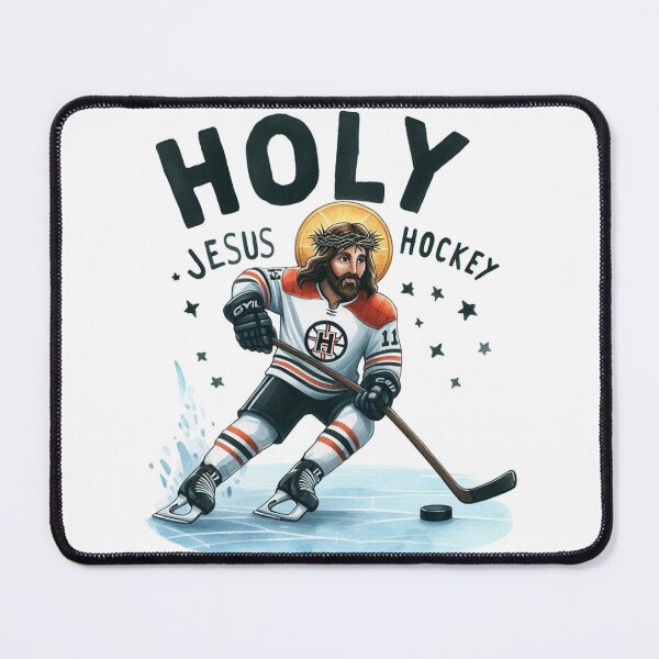 Item preview, Jesus Ice Hockey designed and sold by yunamaliskova.