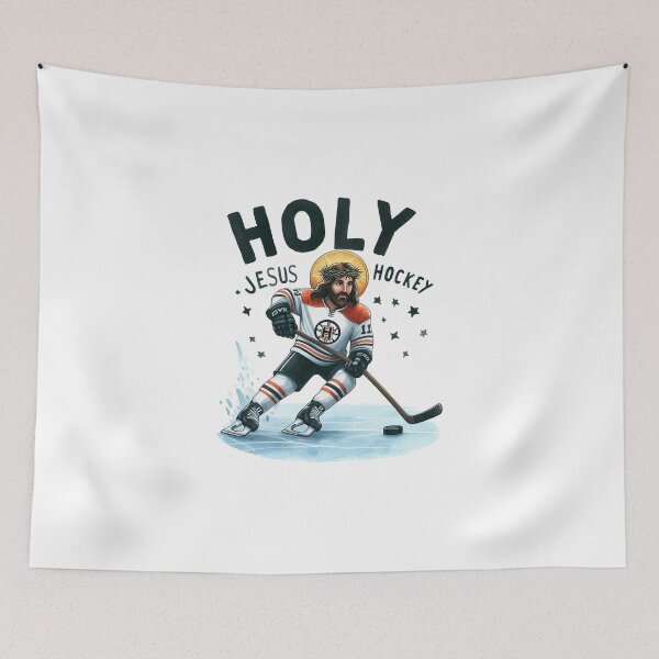 Item preview, Jesus Ice Hockey designed and sold by yunamaliskova.