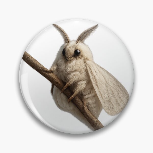 Item preview, Fluffy Forest Spirit – Poodle Moth on a Twig designed and sold by cottoncode.