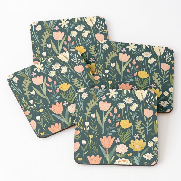 Artikelvorschau, Leere farbige Blumenleinwand entworfen und verkauft von YourPrettyHome.